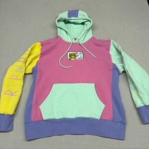 Teddy Fresh Rip n Dip Hoodie Mens Large Colorblock Pastel Streetwear H3 Fleece